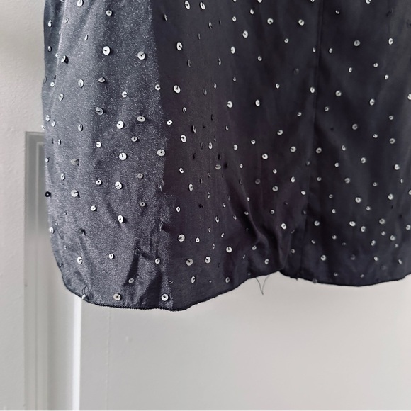 Coldwater Creek Gray Sequin Sleeveless Dress Women’s Size 14 Cocktail Wedding - Picture 11 of 13